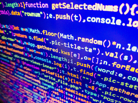 Art design website digital page. Database bits access stream visualisation. Shallow depth of field, selective focus effect