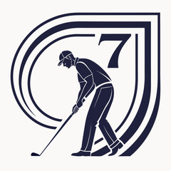 Vector Logo Focused Shot Human Form
