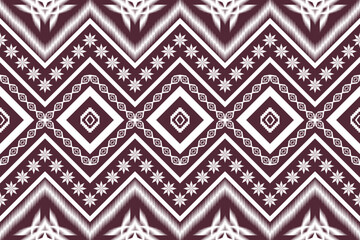 Ethnic Figure aztec embroidery style.Geometric ikat oriental traditional art pattern.Design for ethnic background,wallpaper,fashion,clothing,wrapping,fabric,element,sarong,graphic,vector illustration.