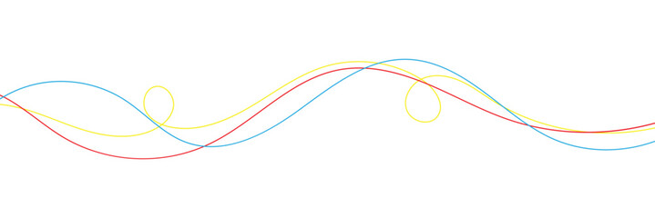 seamless wavy line pattern with curvy abstract squiggles in a psychedelic wiggle design. flat vector illustration isolated on white background .Vector illustration . in eps 10.