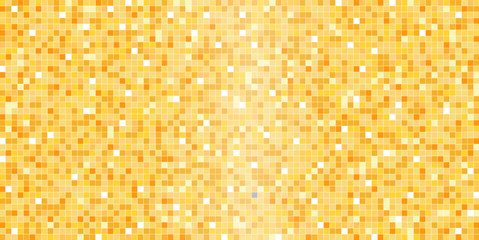 Disco golden mosaic. Background foil metallic texture. Mirror party mosaic gray shiny sparkle, glam pattern texture. Gold night club retro wall floor