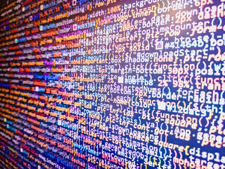 Computing, cyberspace , future and innovation concept. Knitted polyethylene mesh background, sun...