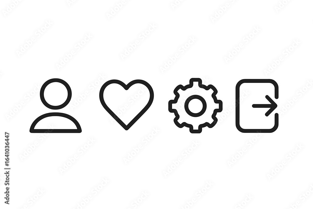 Poster symbolic representations of user account components in a digital interface