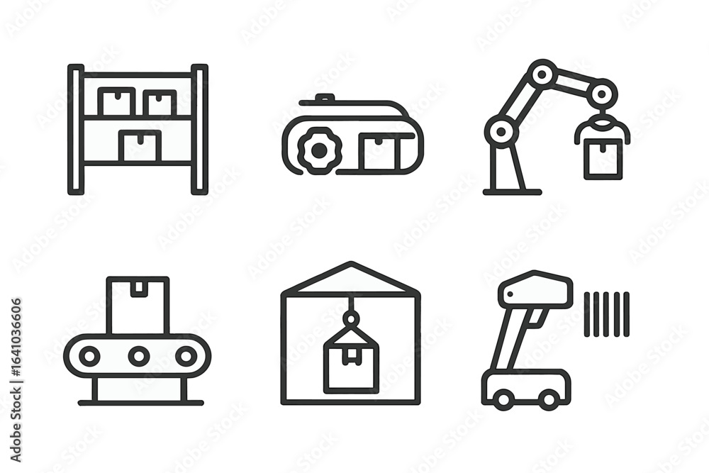 Poster warehouse automation tools showcasing advanced technology in logistics systems for efficient operati