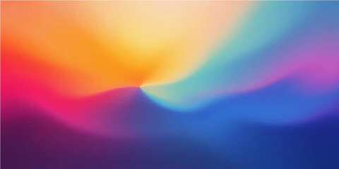 Abstract orange and yellow fractal art with motion blur, creating a fiery wave pattern of light and energy against a colorful backdrop