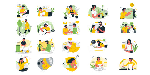 Daily Activity Illustration