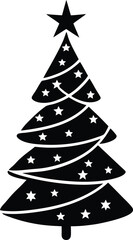 Christmas Tree Silhouette Icon