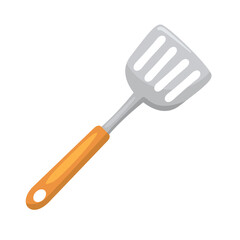 Spatula vector icon, kitchen utensil illustration, spatula clip art, isolated on white background 