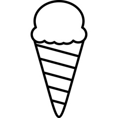 Ice Cream Icon Vector Element