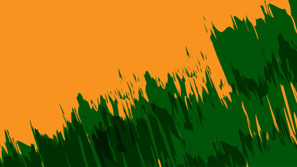 green grunge background. brushes stroke banner