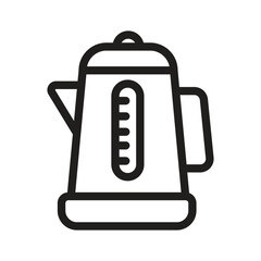 Kettle Vector Outline Icon. EPS 10 File 