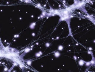 Al neural network pattern, flowing lines andsoft light spots, luxury tech aesthetic,seamless