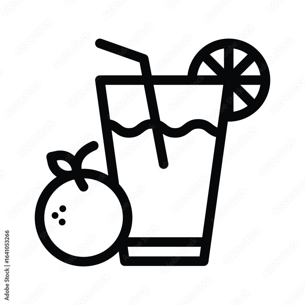 Poster kimbap vector outline icon. eps 10 file