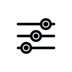 Three horizontal sliders with knobs for settings or adjustments