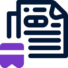 bookmark duotone icon. Sleek and modern vector icon for websites, mobile apps, marketing materials, and corporate design. Fully scalable and ready to use.