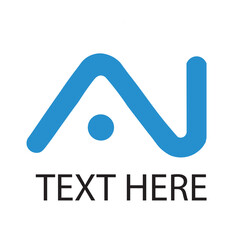 Ai letter logo design illustration vector art