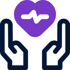 healthy care duotone icon. Sleek and modern vector icon for websites, mobile apps, marketing materials, and corporate design. Fully scalable and ready to use.