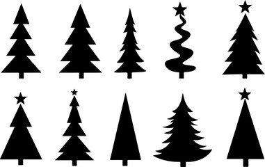 "Christmas Tree Silhouette Collection" bundle 