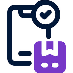 Fototapeta premium online order duotone icon. Sleek and modern vector icon for websites, mobile apps, marketing materials, and corporate design. Fully scalable and ready to use.