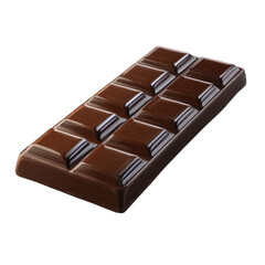 Obraz premium Dark chocolate bar, rectangular shape, smooth surface