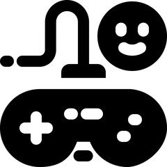 controller glyph icon. Strong and solid vector icon for websites, mobile interfaces, presentations, and visual branding. High quality and easy to edit.