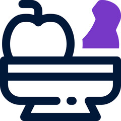 Obraz premium fruit duotone icon. Sleek and modern vector icon for websites, mobile apps, marketing materials, and corporate design. Fully scalable and ready to use.