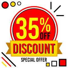 35% off thirty-five percent off 35%off gold, golden, red 35 % off promotion, retail, sale, offer, business finance, percentage, buy, clearance, money, marketing, economy, discount coupon, gift card.
