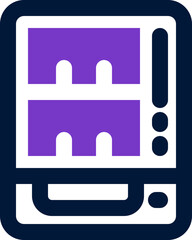 vending machine duotone icon. Sleek and modern vector icon for websites, mobile apps, marketing materials, and corporate design. Fully scalable and ready to use.