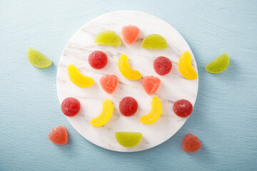 Homemade organic fruit jellies