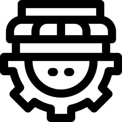 setting line icon. Clean and minimalist vector icon for websites, mobile apps, presentations, and logos. Fully scalable and customizable for any project.