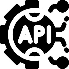 software application glyph icon. Strong and solid vector icon for websites, mobile interfaces, presentations, and visual branding. High quality and easy to edit.