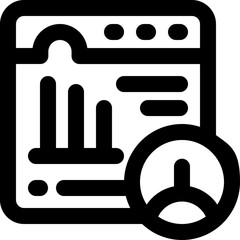 web optimization line icon. Clean and minimalist vector icon for websites, mobile apps, presentations, and logos. Fully scalable and customizable for any project.