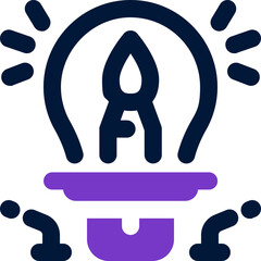 idea duotone icon. Sleek and modern vector icon for websites, mobile apps, marketing materials, and corporate design. Fully scalable and ready to use.