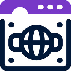 web page duotone icon. Sleek and modern vector icon for websites, mobile apps, marketing materials, and corporate design. Fully scalable and ready to use.