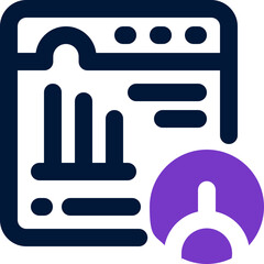 web optimization duotone icon. Sleek and modern vector icon for websites, mobile apps, marketing materials, and corporate design. Fully scalable and ready to use.