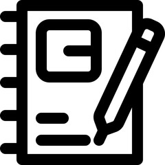 journals line icon. Clean and minimalist vector icon for websites, mobile apps, presentations, and logos. Fully scalable and customizable for any project.