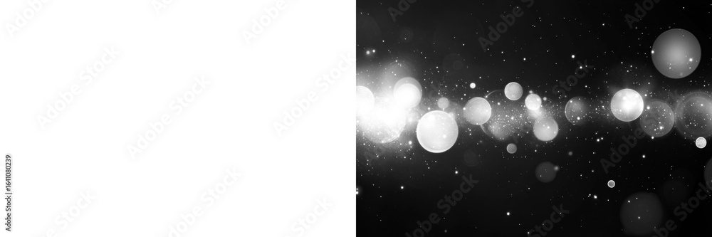 Poster abstract light bokeh png cut out element set, transparent background