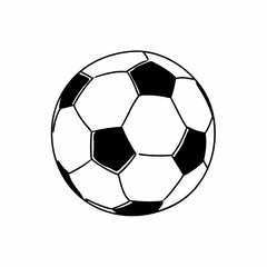 Fototapeta premium Classic Black and White Soccer Ball on White Background