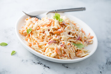 Traditional coleslaw salad