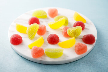Homemade organic fruit jellies