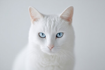 Obraz premium captivating portraits of top animals set against minimalist background with bokeh