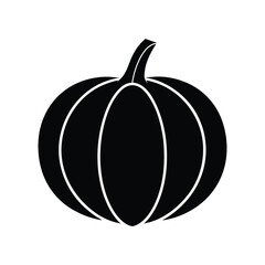 silhouette illustration pumpkin slice 