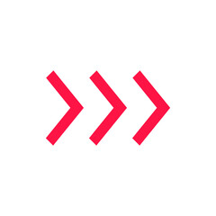 シンプルな早送りマークのイラスト