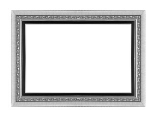 gold frame on white background