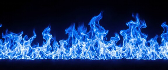 fire in the dark blue