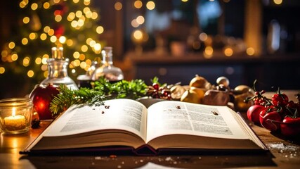 Christmas cookbook preparation