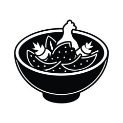 vector illustration of a set of food