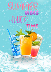 summer vibes juice  time design
