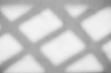 Light and Shadow silhouette overlay on white wall,Abstract window shadow with light diagonal...