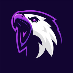 Angry Eagle Mascot Logo
